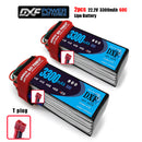 (CN)DXF 6S Lipo Battery 22.2V 60C 3300mAh Soft Case Battery with EC5 XT90 Connector for Car Truck Tank RC Buggy Truggy Racing Hobby