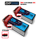 (CN)DXF 6S Lipo Battery 22.2V 100C 4200mAh Soft Case Battery with EC5 XT90 Connector for Car Truck Tank RC Buggy Truggy Racing Hobby