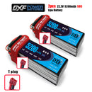(CN)DXF 6S Lipo Battery 22.2V 50C 5200mAh Soft Case Battery with EC5 XT90 Connector for Car Truck Tank RC Buggy Truggy Racing Hobby