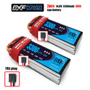 (CN)DXF 4S Lipo Battery 14.8V 100C 3300mAh Soft Case Battery with EC5 XT90 Connector for Car Truck Tank RC Buggy Truggy Racing Hobby