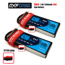 (CN)DXF 2S Lipo Battery 7.4V 60C 4200mAh Soft Case Battery with EC5 XT90 Connector for Car Truck Tank RC Buggy Truggy Racing Hobby