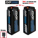 (CN)DXF 4mm 2S 6300mAh 7.6V 130C Batteria Lipo ad Alta Capacità Hardcase con XT90 Spina per 1:8 Scala RC Auto, Multi-Rotore RC Aeroplano, RC Elicottero, RC Barca