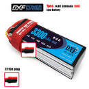 (CN)DXF 4S Lipo Battery 14.8V 100C 3300mAh Soft Case Battery with EC5 XT90 Connector for Car Truck Tank RC Buggy Truggy Racing Hobby