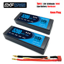 (CN)DXF 4mm 2S 5200mAh 7.4V 100C Batteria Lipo ad Alta Capacità Hardcase con XT90 Spina per 1:8 Scala RC Auto, Multi-Rotore RC Aeroplano, RC Elicottero, RC Barca
