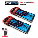 (CN)DXF 2S Lipo Battery 7.4V 100C 6500mAh Soft Case Battery with EC5 XT90 Connector for Car Truck Tank RC Buggy Truggy Racing Hobby