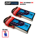 (CN)DXF 2S Lipo Battery 7.4V 60C 3500mAh Soft Case Battery with EC5 XT90 Connector for Car Truck Tank RC Buggy Truggy Racing Hobby