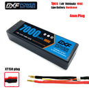 (CN)DXF 4mm 2S 7000mAh 7.4V 100C Batteria Lipo ad Alta Capacità Hardcase con XT90 Spina per 1:8 Scala RC Auto, Multi-Rotore RC Aeroplano, RC Elicottero, RC Barca