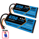 (CN)DXF Lipo Battery 3S 11.1V 6750mAh 100C Hardcase for Rc Truck Drone 1/10 1/8 Scale Traxxas Slash 4x4 RC Car Hard Case