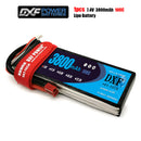 (CN)DXF 2S Lipo Battery 7.4V 100C 3800mAh Soft Case Battery with EC5 XT90 Connector for Car Truck Tank RC Buggy Truggy Racing Hobby