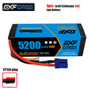 (CN)DXF 4S 5200 mAh 14.8V 60C Batteria Lipo ad Alta Capacità Hardcase con XT90 Spina per 1:8 Scala RC Auto, Multi-Rotore RC Aeroplano, RC Elicottero, RC Barca